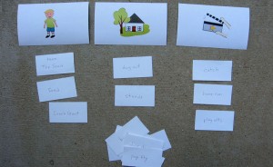 story elements word sort